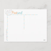 Briefkaart kerstboomfamilie (Achterkant)