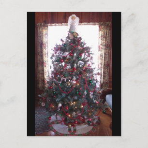 Briefkaart kerstboomvakantie