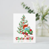 Briefkaart kerstCartoon (Staand voorkant)