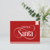 Briefkaart kerstfeestdag in Santa Claus (Staand voorkant)