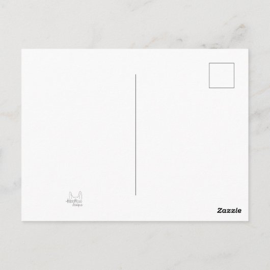 Briefkaart kerstgrint (Achterkant)