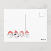Briefkaart kerstkatten (Achterkant)