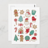 Briefkaart kerstkoekjes (Voorkant / Achterkant)