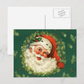 Briefkaart: Kerstman Feestdagenkaart (Voorkant / Achterkant)