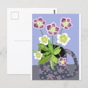 Briefkaart kerstRoos