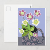 Briefkaart kerstRoos (Voorkant / Achterkant)