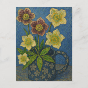 Briefkaart kerstRoos