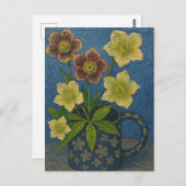 Briefkaart kerstRoos (Voorkant / Achterkant)