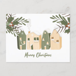 Briefkaart kerstwoningen