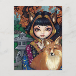 briefkaart "Kitsune"