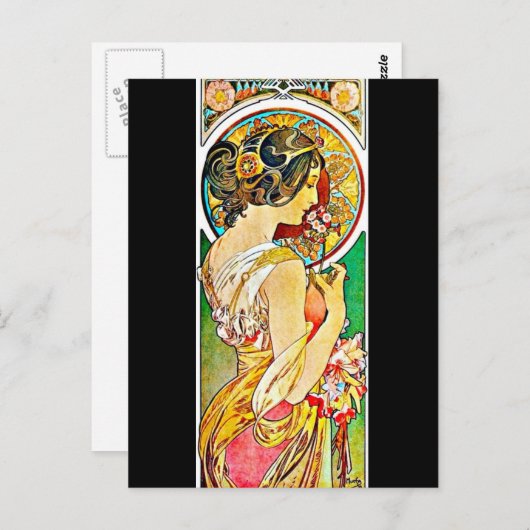 Briefkaart-Klassieke/-Alfonse Mucha 66 Briefkaart (Voorkant / Achterkant)
