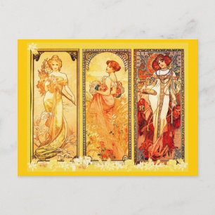 Briefkaart-Klassieke Art-Mucha 8 Briefkaart