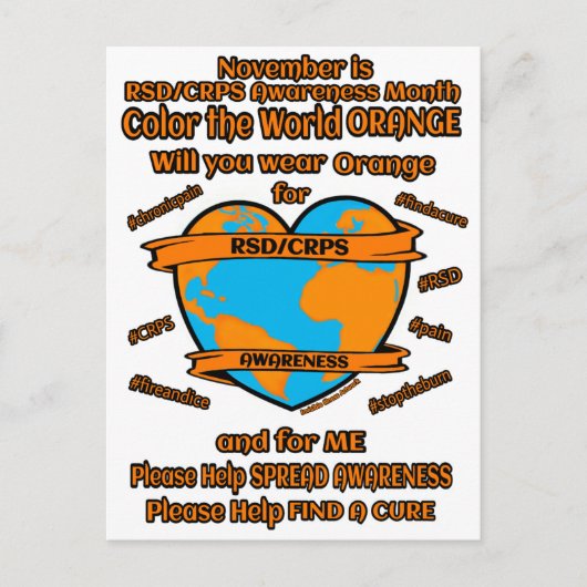 BRIEFKAART... Kleur het Sinaasappel van de Wereld. Briefkaart (Voorkant)