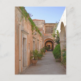 Briefkaart klooster Courtyard