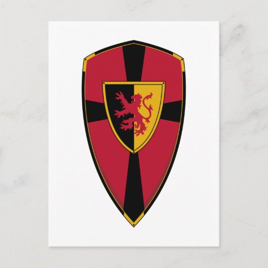 Briefkaart Knads Shield (Voorkant)