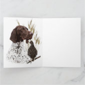 Briefkaart Koffie van het Duitse Shorthaired Point (Binnen)