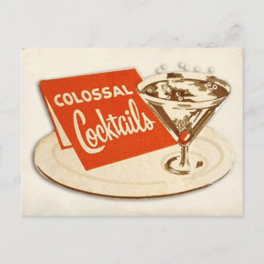  Briefkaart - kolossale cocktails (Voorkant)