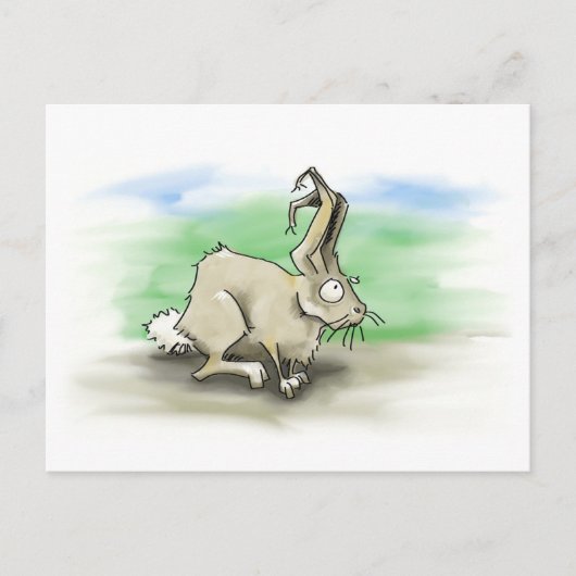 Briefkaart konijn (Voorkant)