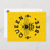 Briefkaart koningin Bee (Voorkant / Achterkant)