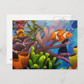 Briefkaart koraalrif (Voorkant / Achterkant)