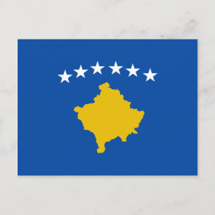Briefkaart Kosovo-vlag