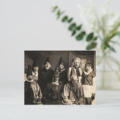 Briefkaart kostumepartij (Staand voorkant)