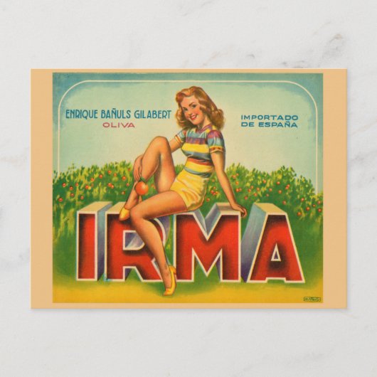 Briefkaart Kratellabel (Voorkant)