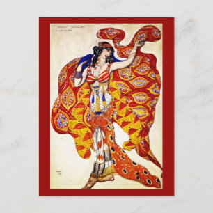 Briefkaart-kunst van Mode-Bakst 31 Briefkaart