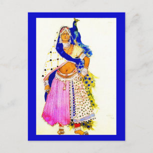 Briefkaart-kunst van Mode-Bakst 6 Briefkaart