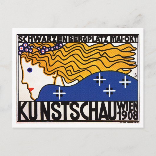 Briefkaart: Kunstschau Wien van Loffler Briefkaart (Voorkant)