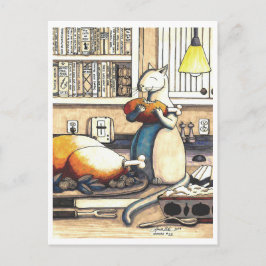 Briefkaart: Kunststoffen in de keuken Briefkaart