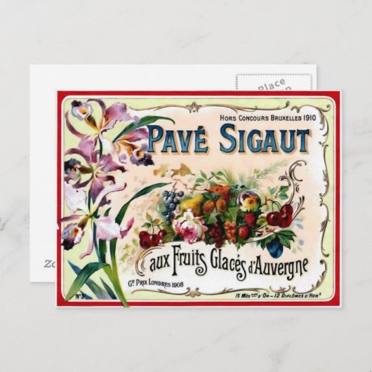 Briefkaart  label (Voorkant / Achterkant)