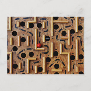 Briefkaart labyrint