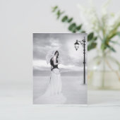 briefkaart "Lady Snowflake" (Staand voorkant)