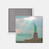 briefkaart, LBG 864-979-7157, ik leef nog..... Magneet (Voorkant / Achterkant)