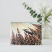 Briefkaart- Leaping Deer Briefkaart (Staand voorkant)