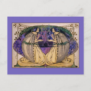 Briefkaart: Lente door Frances Macdonald Briefkaart