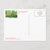 briefkaart, "Lente in de botanische tuin van Toled Briefkaart (Achterkant)