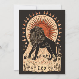 Briefkaart - Leo Celestial Zodiac Art