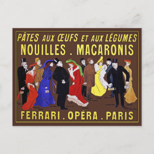 Briefkaart: Leonetto Cappiello - Pâtes aux O Briefkaart