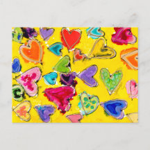 Briefkaart liefdesvol hart