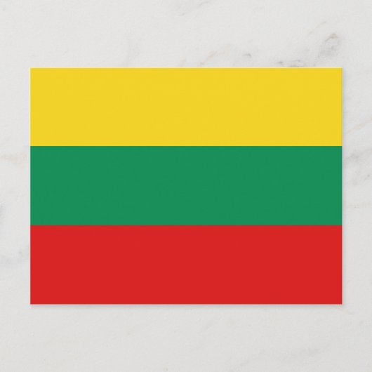 Briefkaart Litouwen vlag (Voorkant)