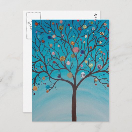 Briefkaart Lollipop-structuur (Voorkant / Achterkant)