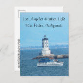 Briefkaart - Los Angeles Harbour Light (Voorkant / Achterkant)