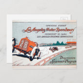 Briefkaart Los Angeles Motor Speedway (Voorkant / Achterkant)