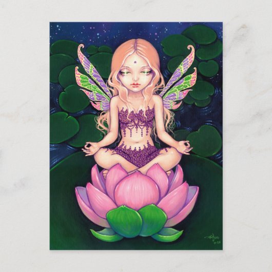 briefkaart "Lotus Fairy" (Voorkant)