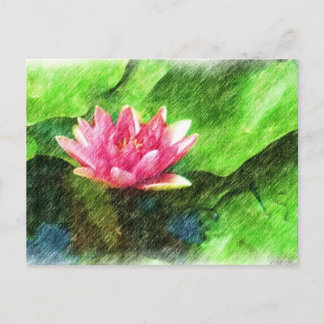 Briefkaart Lotus Flower