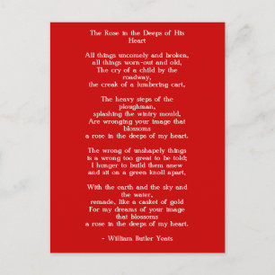 Briefkaart-Love Art-Love Poem 1 Briefkaart