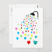 briefkaart "Love Shower" (Voorkant / Achterkant)