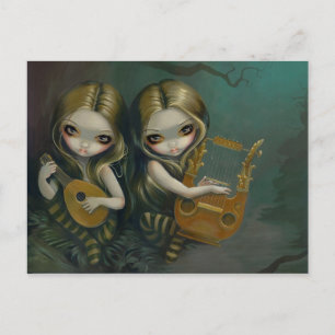 briefkaart "Lute and Lyre"